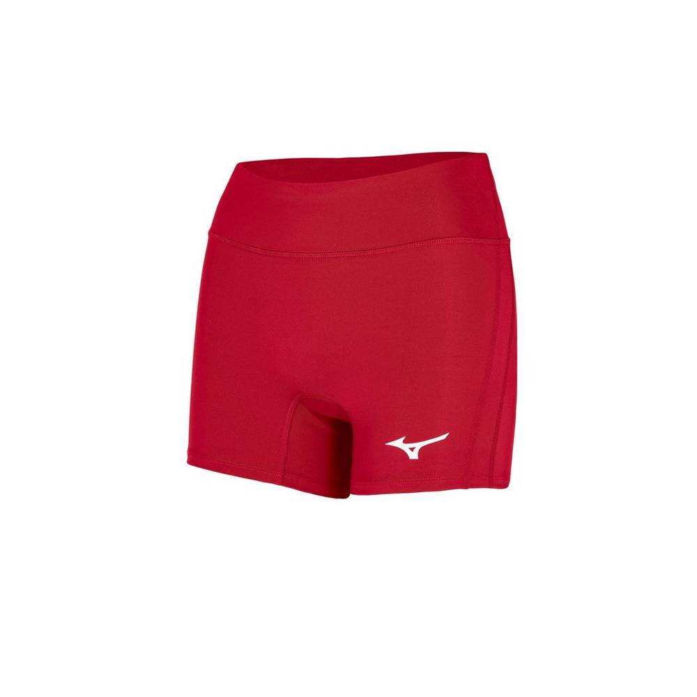 Pantaloncini Mizuno Pallavolo Elevated 4" Inseam Donna - Rosse - 79461-SMKD